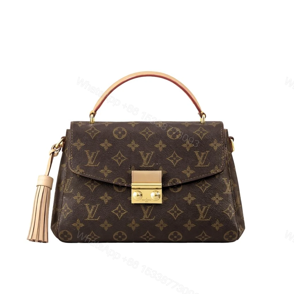 Louis Vuitton Croisette Monogram Canvas Dark Brown 24cm — view 1