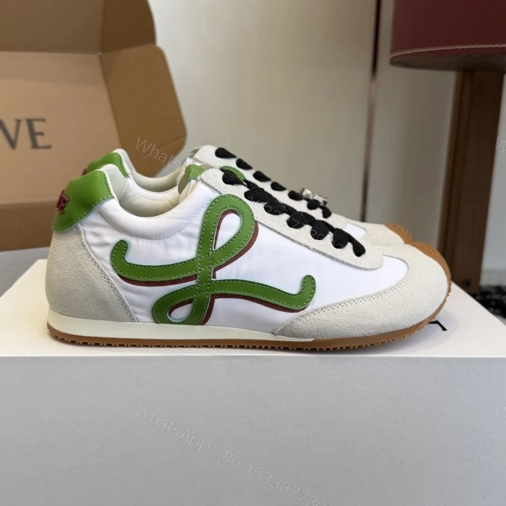 View 3 of Loewe Ballet Runner 2.0 Grass Green And Dark Orang