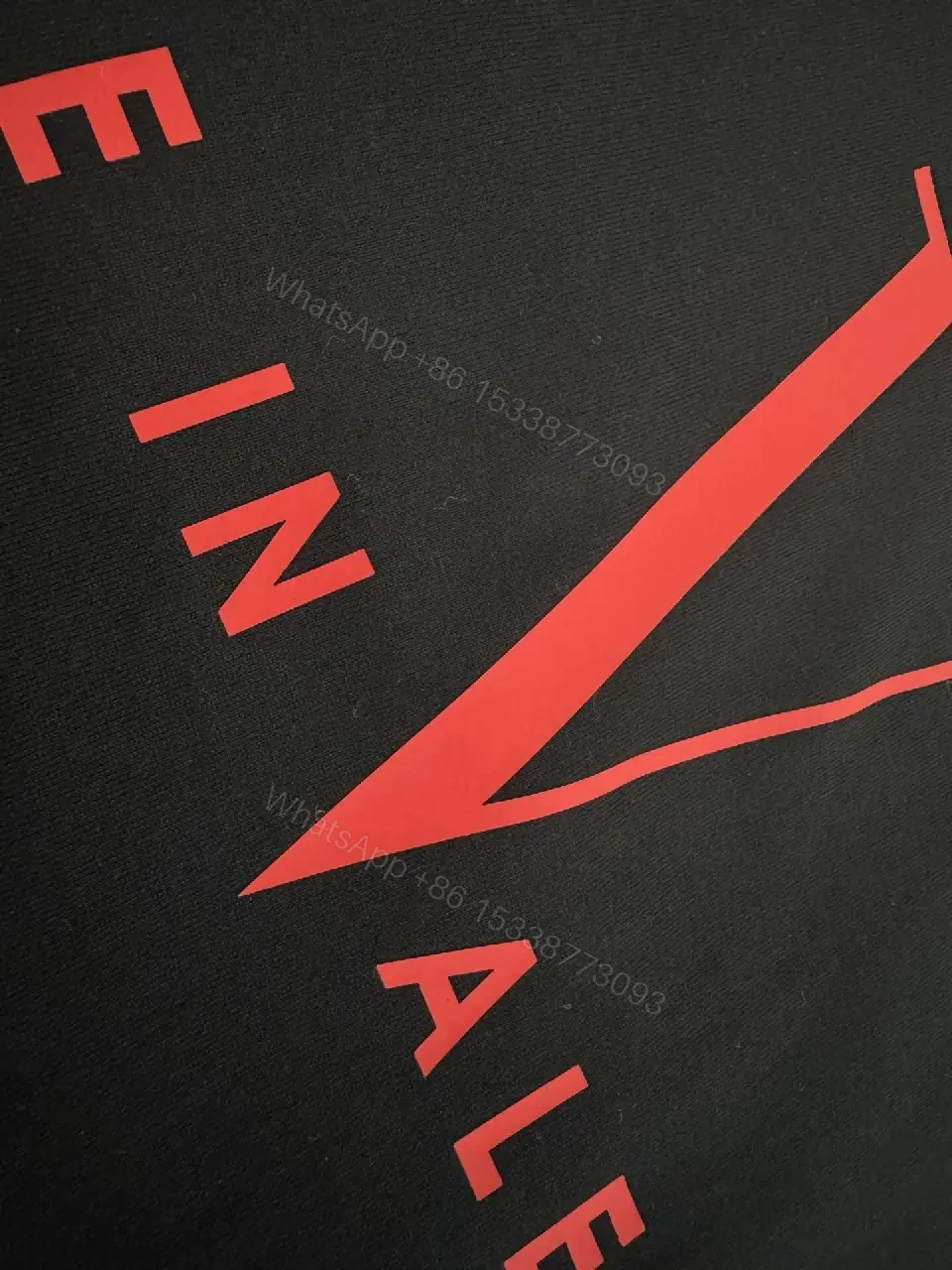 View 6 of Bold Black Tee Red V Accent - Premium Casual Tee