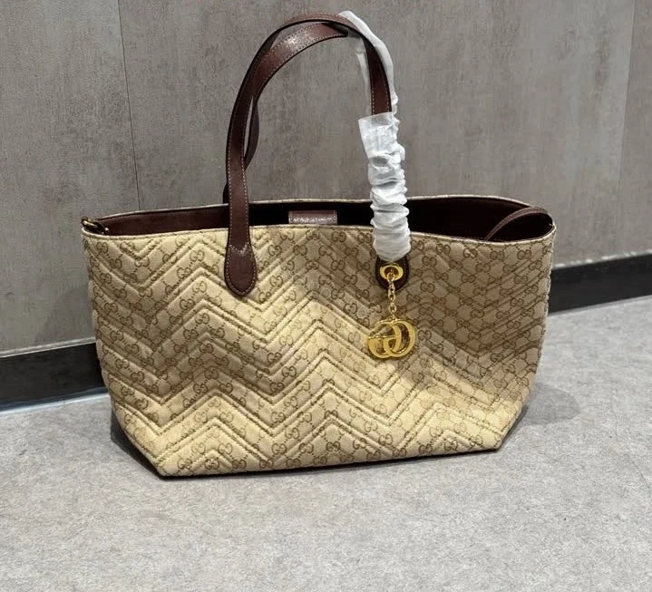 View 3 of Gucci AAAA GG Marmont Large Tote Bag 855392