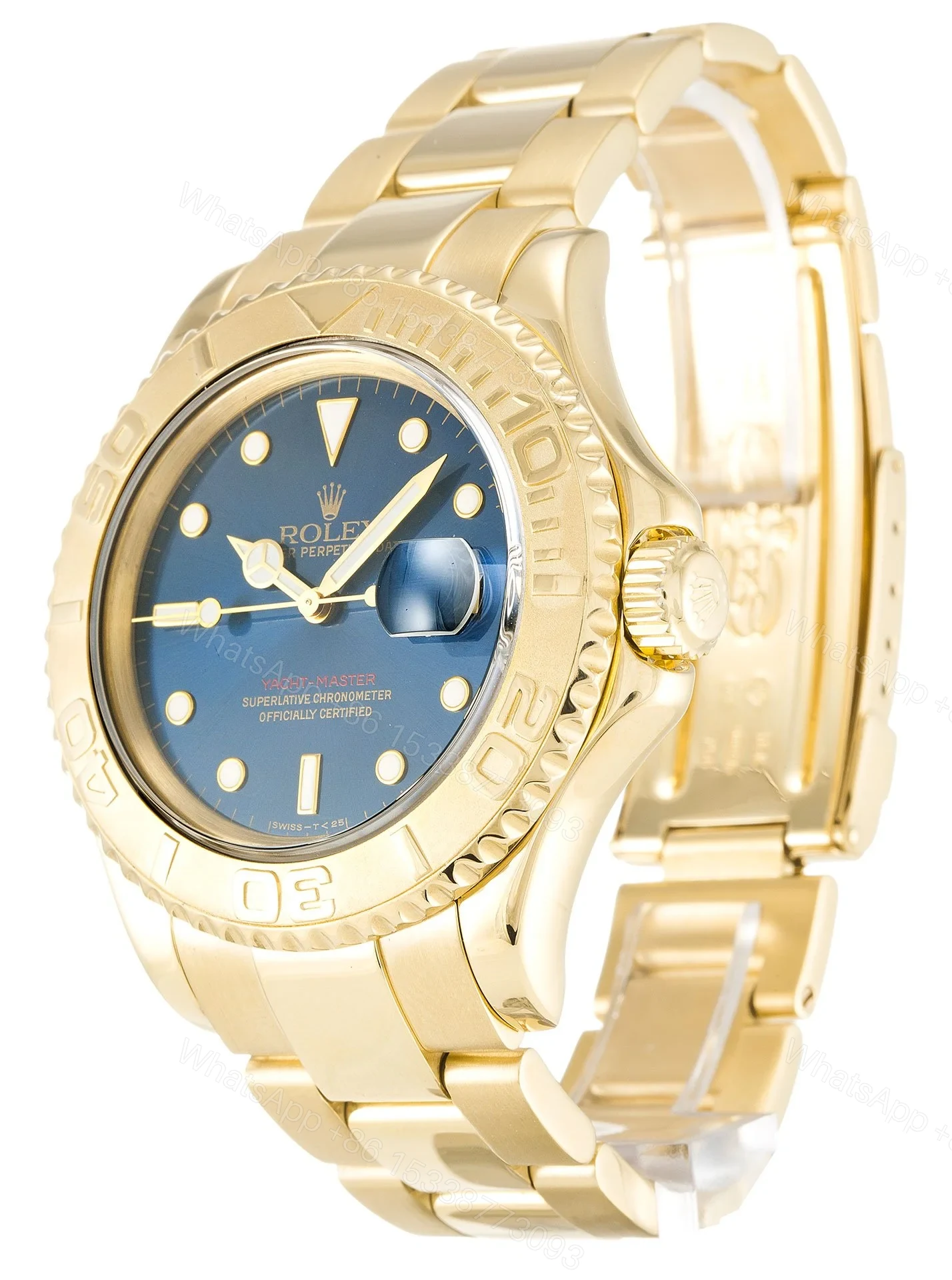View 2 of Replica Rolex Yacht-Master Blue Dial 16628
