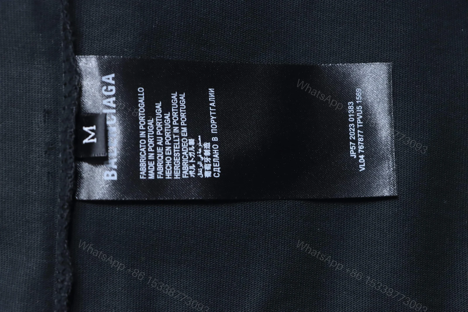 View 5 of Balenciaga Clothes 26SS Signature Letter Print Raglan Short Sleeve T-Shirt black