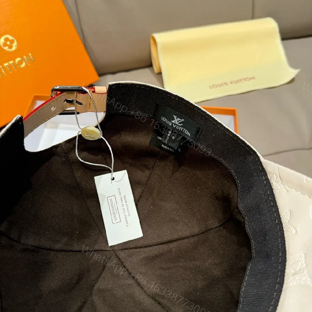 View 5 of Patterned Monogram Cap: Elevated Detail, Subtle Luxury Cap