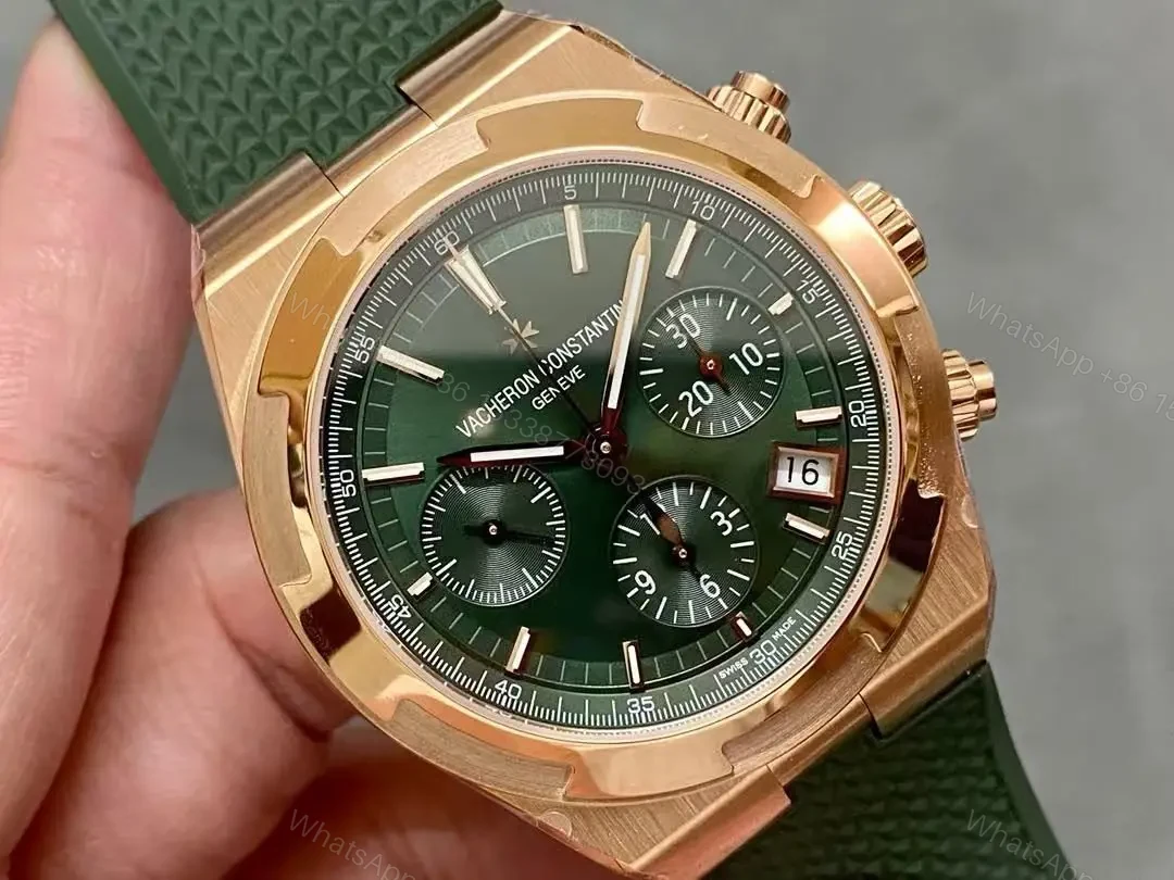 View 11 of Super Clone Replica Vacheron Constantin Overseas Chronograph GREEN