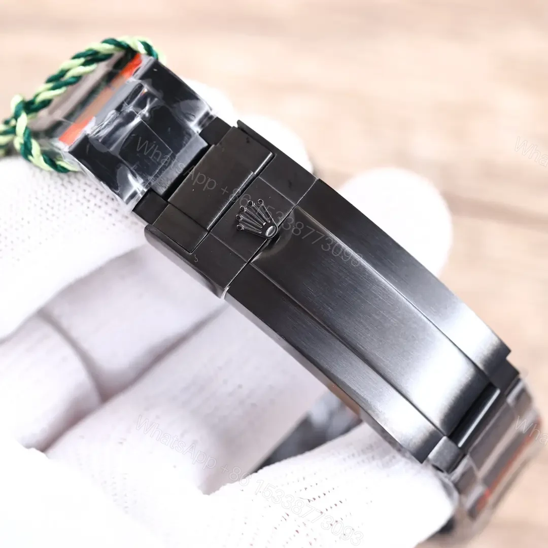 View 7 of Best Rolex Blaken Green Submariner replica 40MM V9 Black Rubber Strap Edition RG-BLAKEN-SUB-GREEN-V9-RUBBER