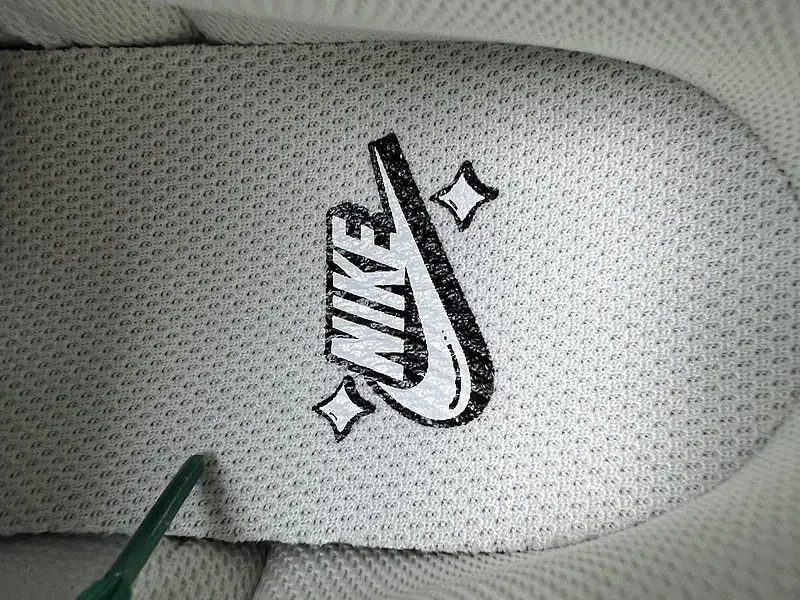 View 2 of Green-White Nike-Inspired Low-Top Sneaker: All-Day Comfort