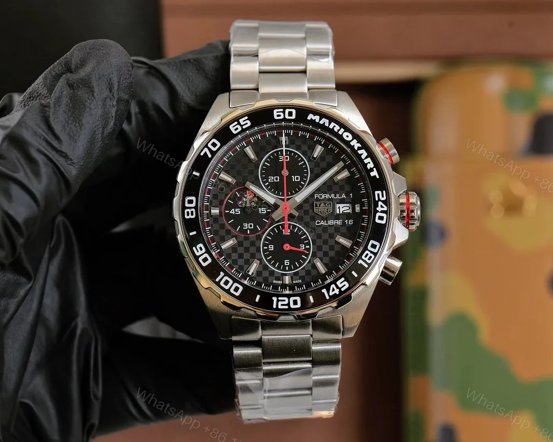 View 9 of TAG Heuer Carrera Chronograph Extreme Sport Titanium Ceramic Orange Bracelet CBU2082.BF0007