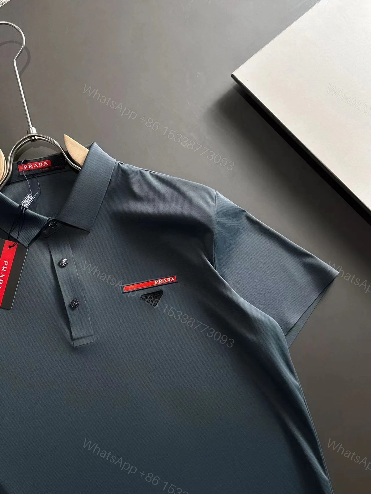 View 3 of FIRST COPY PRADA IMPORTED LYCRA POLOS T-SHIRT