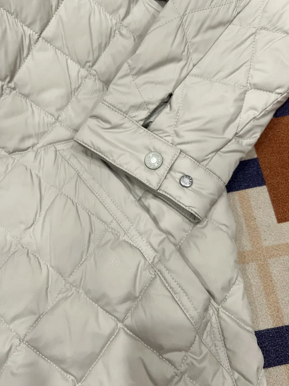 View 5 of Quilted Light Warmth Jacket — Diamond Stitch, Minimal Sleek Style