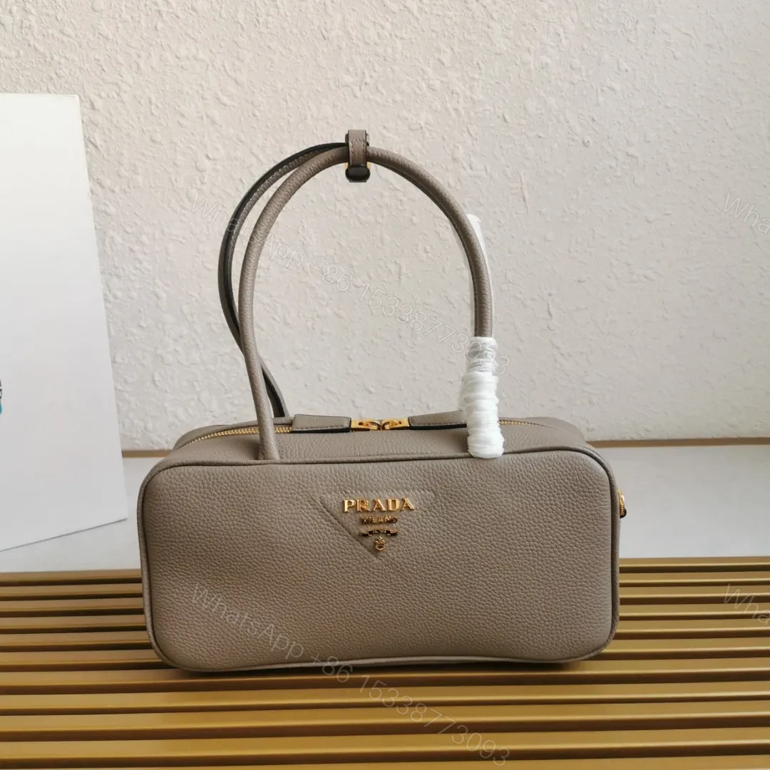 Prada Medium Leather Top-Handle Bag — view 1