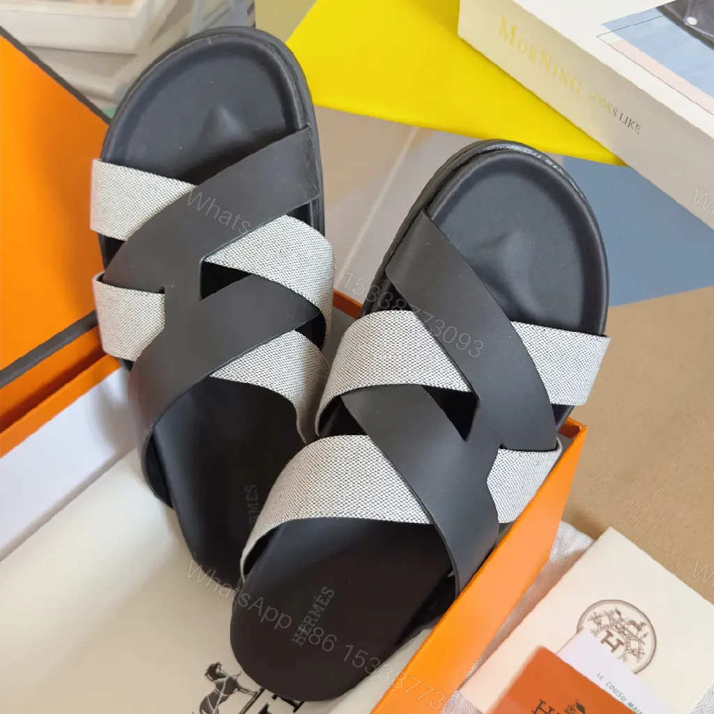 View 7 of Textured Straps Sandals: Sleek Comfort Luxury Sandals