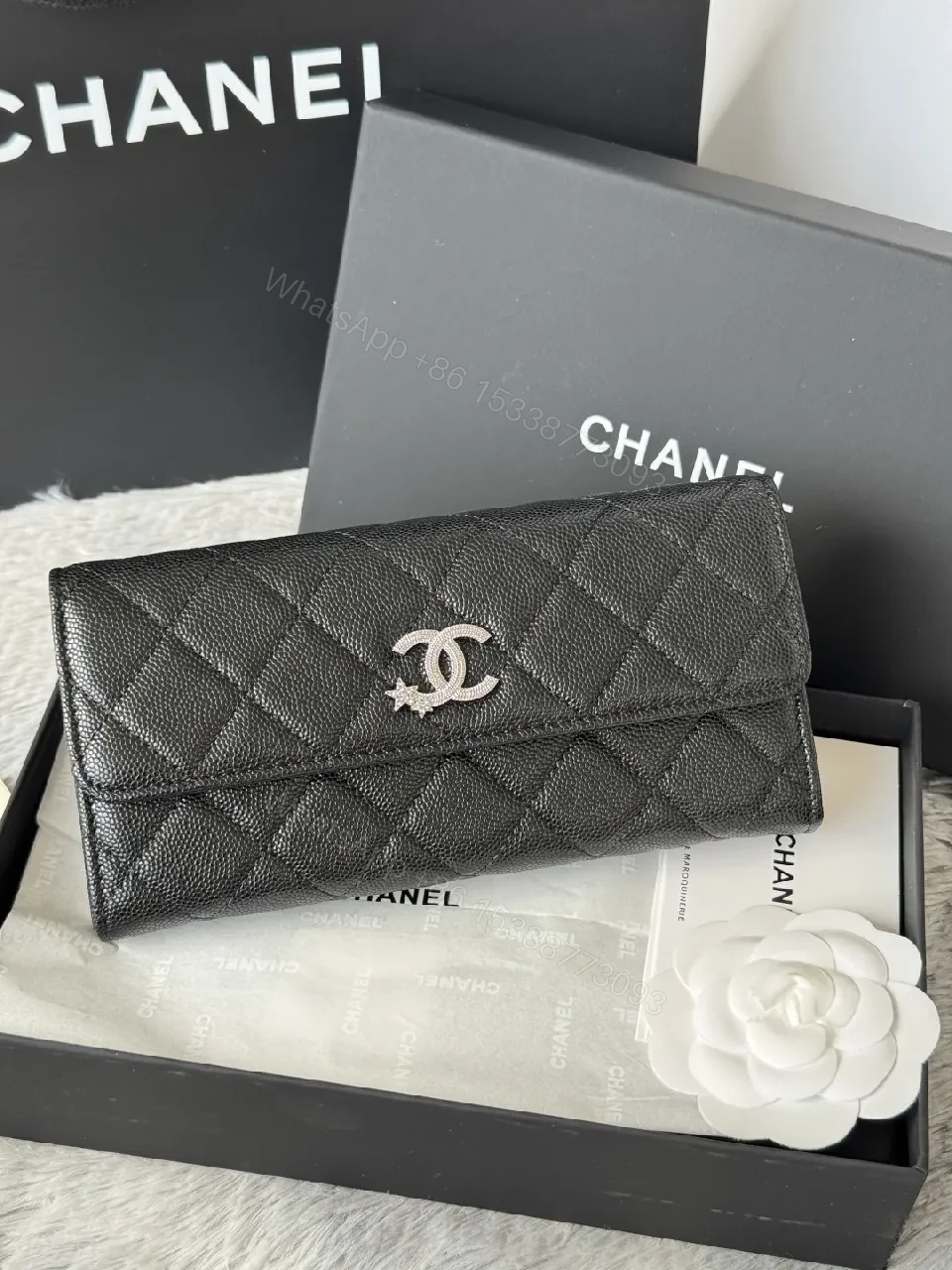 View 3 of Quilted Leather Wallet: Signature CC, Compact, Luxurious