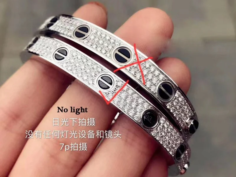 View 6 of Cartier Love Bracelet, paved diamonds, black ceramic