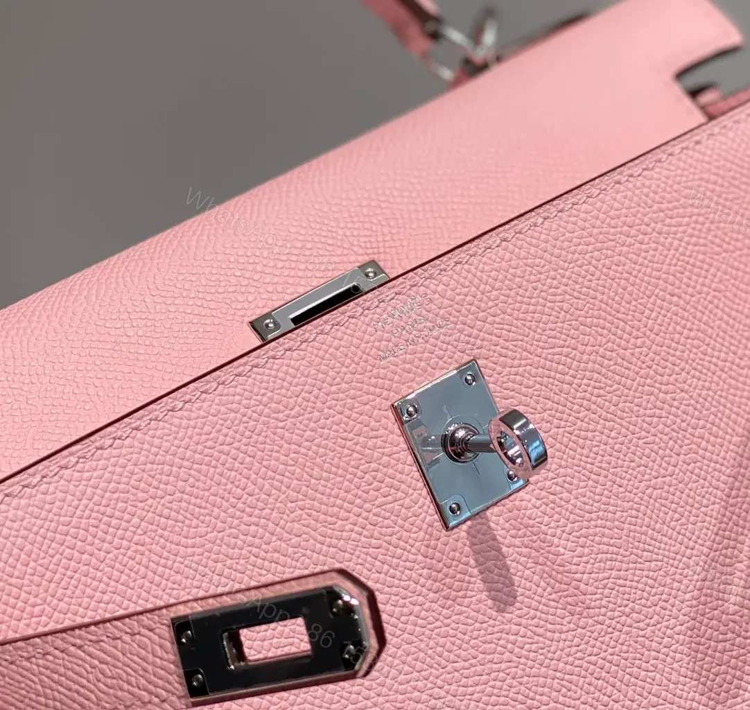View 6 of HN 25CM IN ROSE SAKURA EPSOM SILVER HARDWARE
