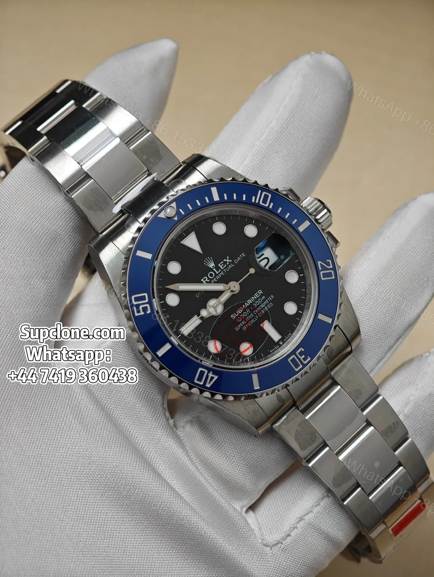 View 2 of Rolex Submariner 126619LB Super Clone – Blue Bezel “Cookie Monster”