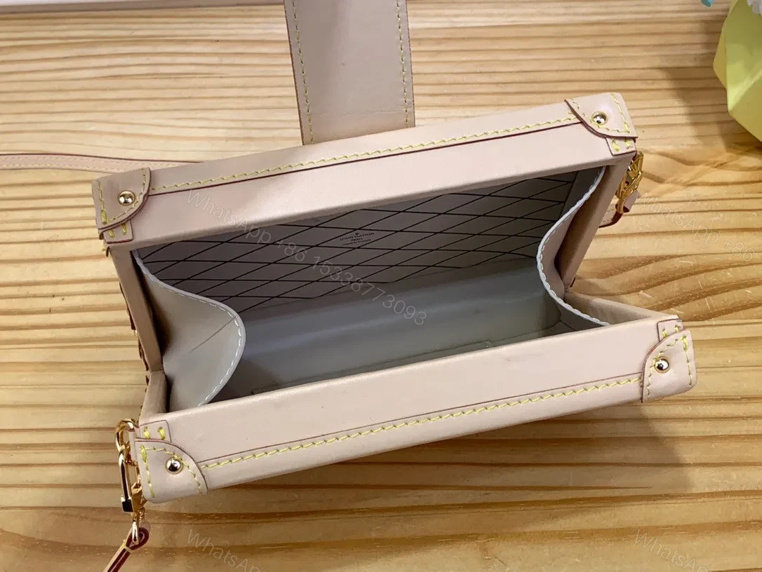 View 4 of Louis Vuitton LV Petite Box Shape Lock Plated Gold Handbags 20×12.5x5cm