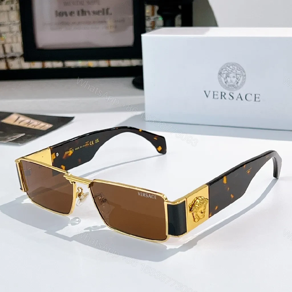 View 5 of Gold-Frame Shield Sunglasses: Bold Luxe, Modern Visage