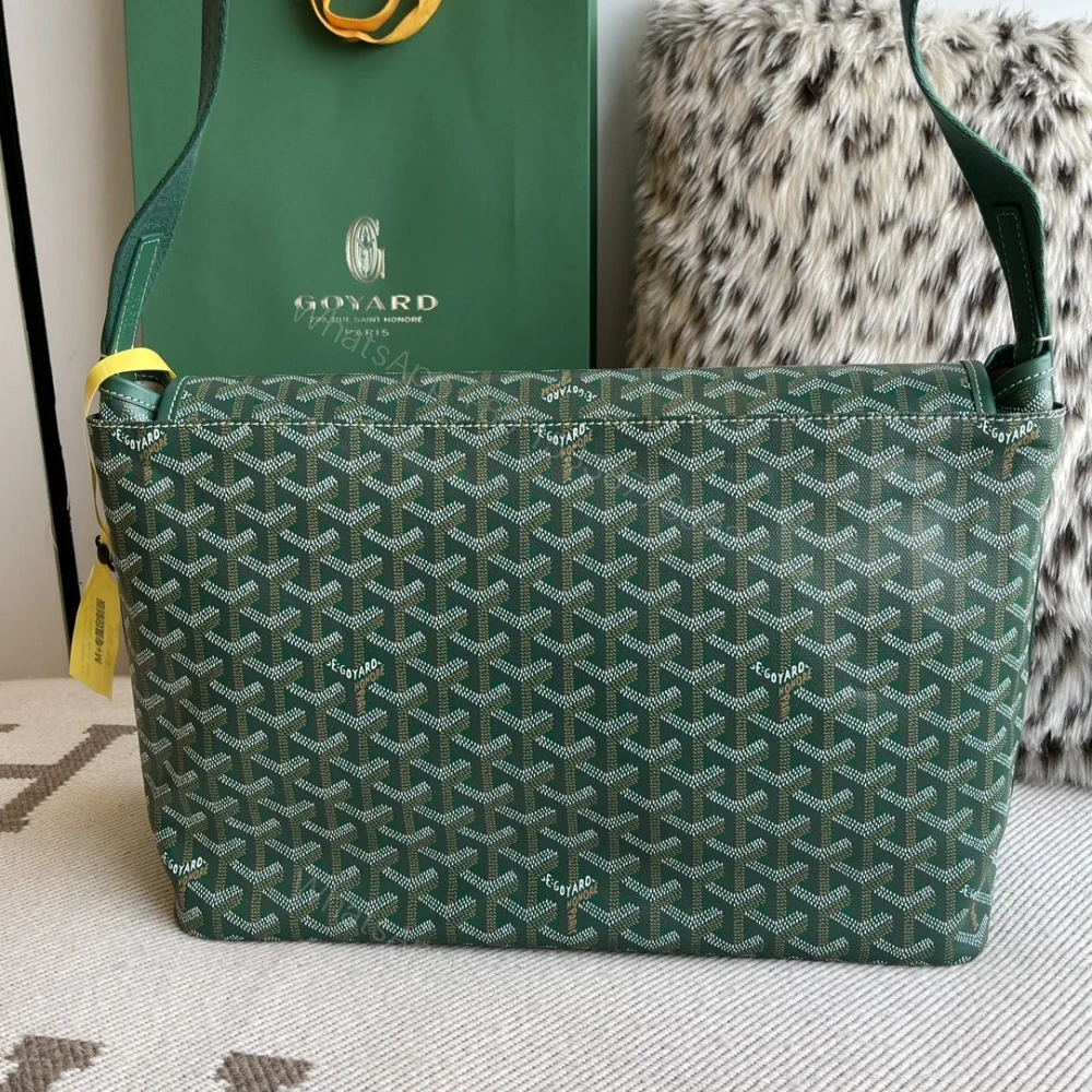 View 2 of 高仿Goyard*Capetien系列CAPETIX郵差包綠色中號免檢版