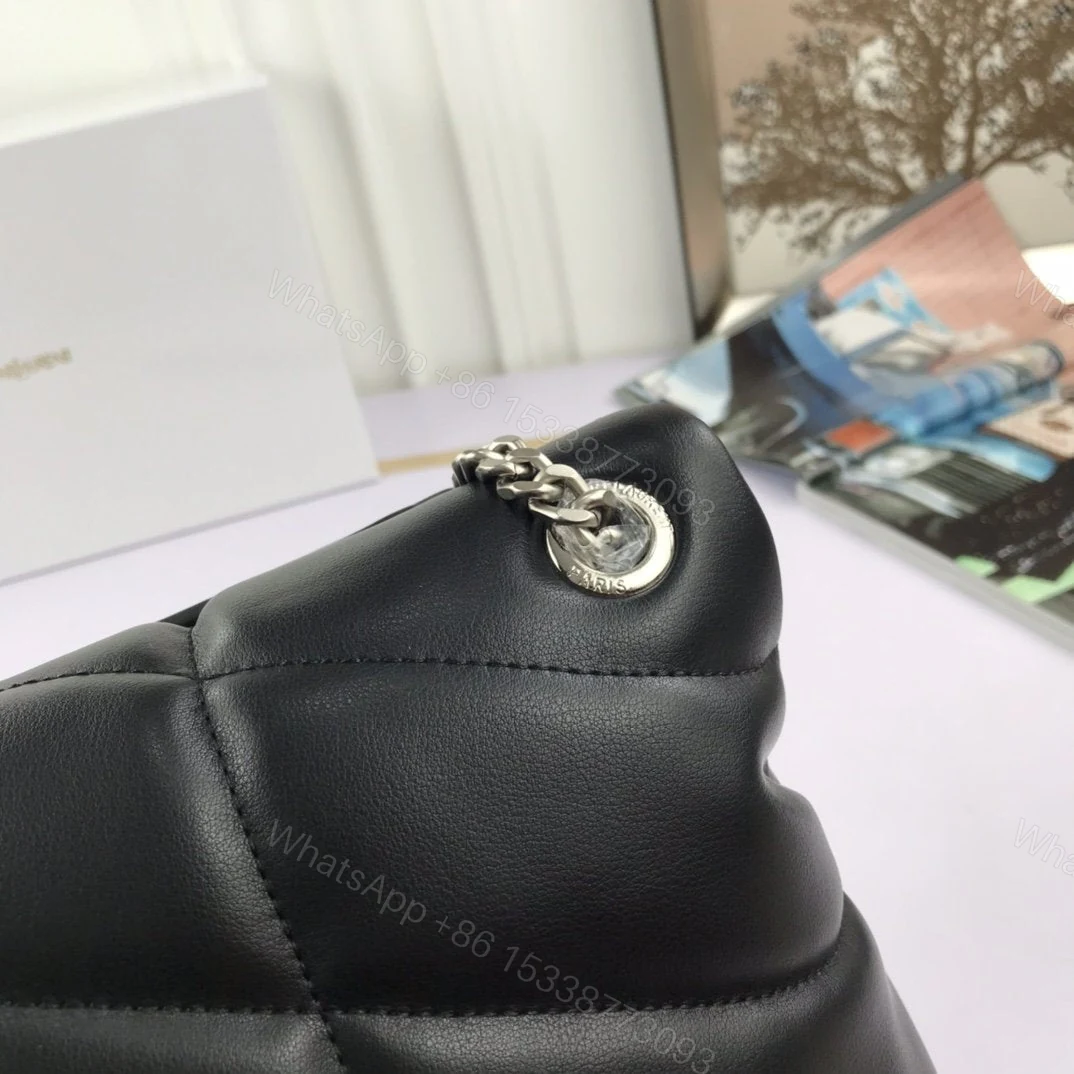 View 4 of Saint Laurent Women Small Puffer Shoulder bag