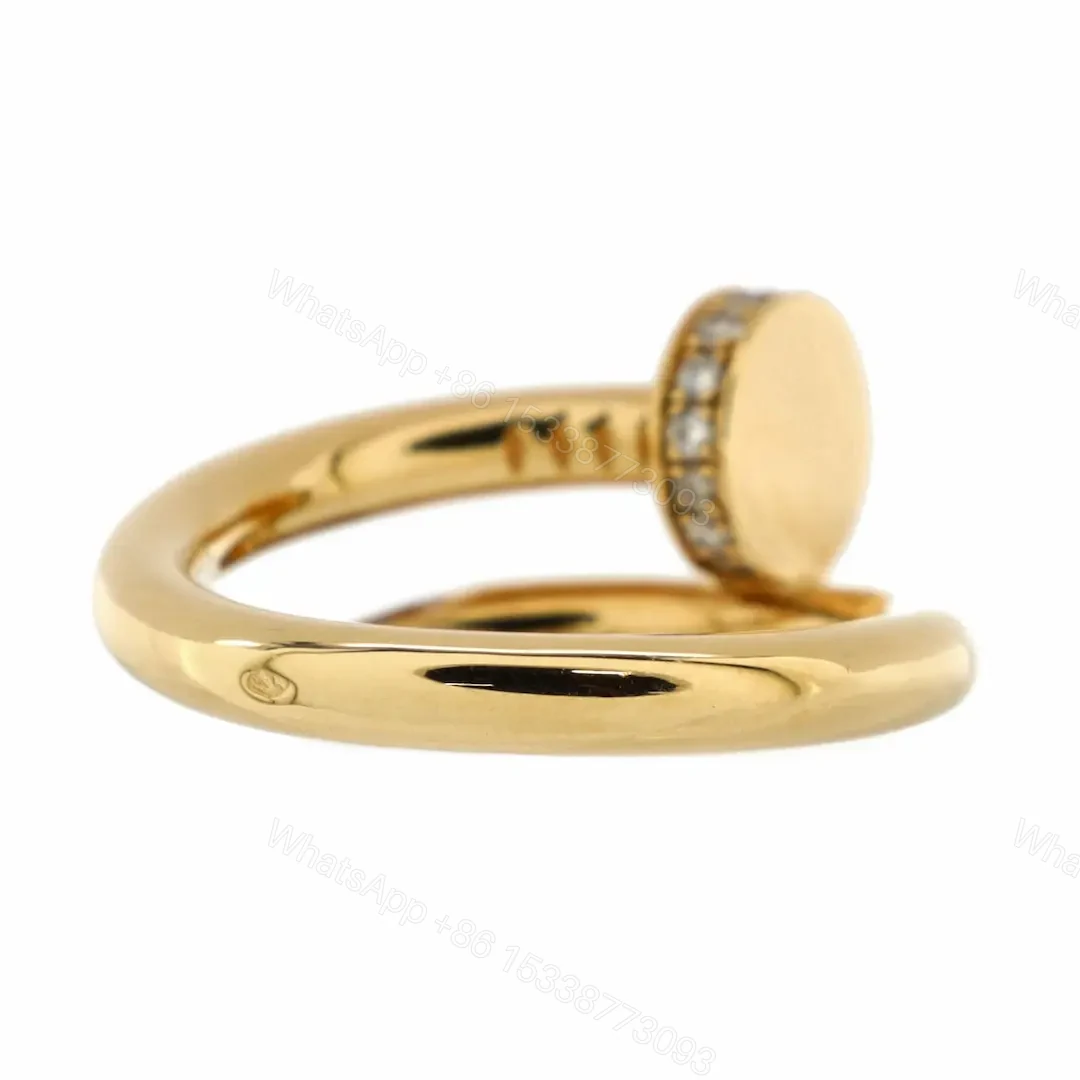 View 3 of Copy 18k Gold Cartier Juste Un Clou Ring Paved Diamonds
