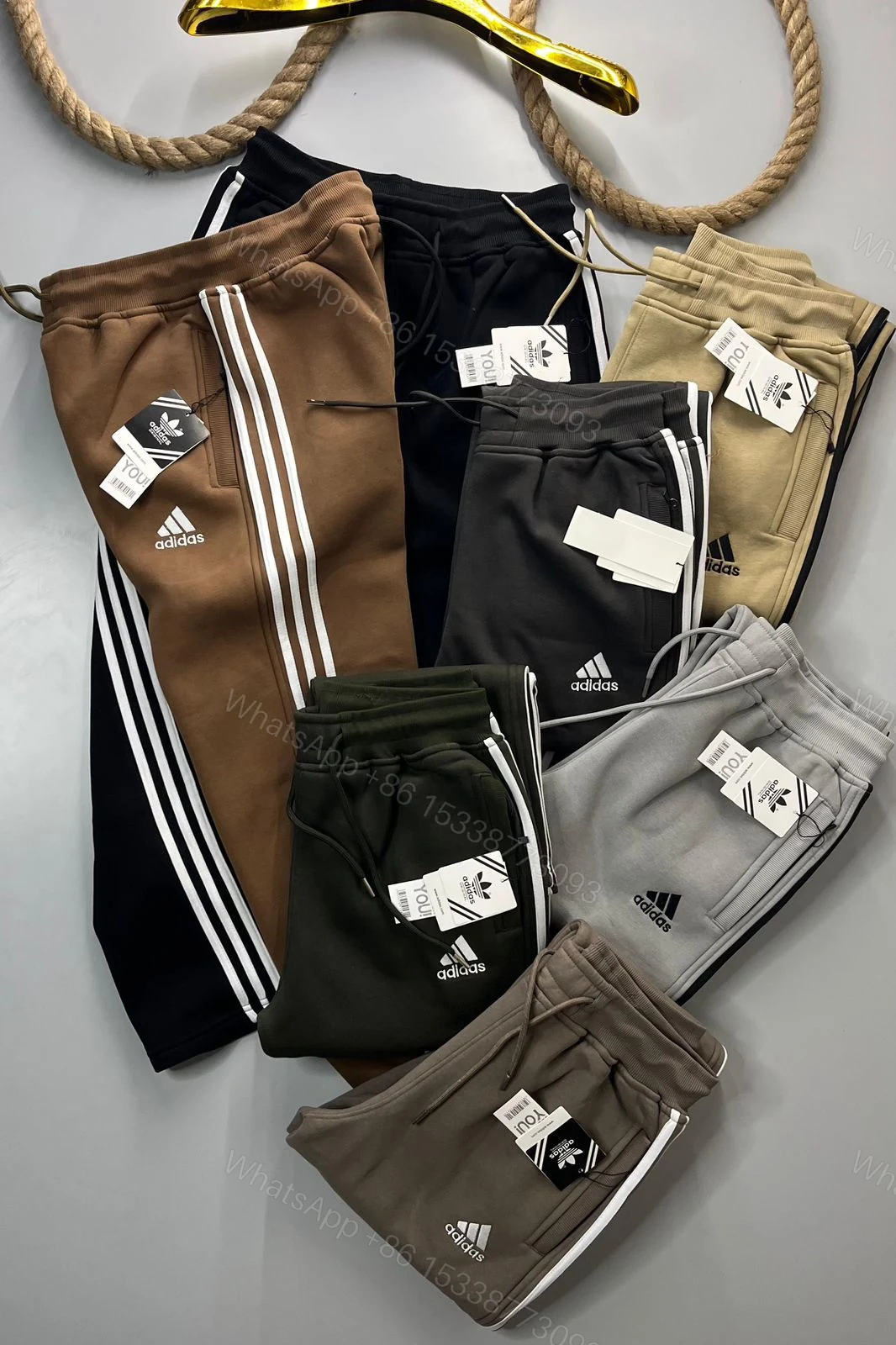 View 5 of FIRST COPY ADIDAS 3-THREAD COTTON FLEECE LOWER