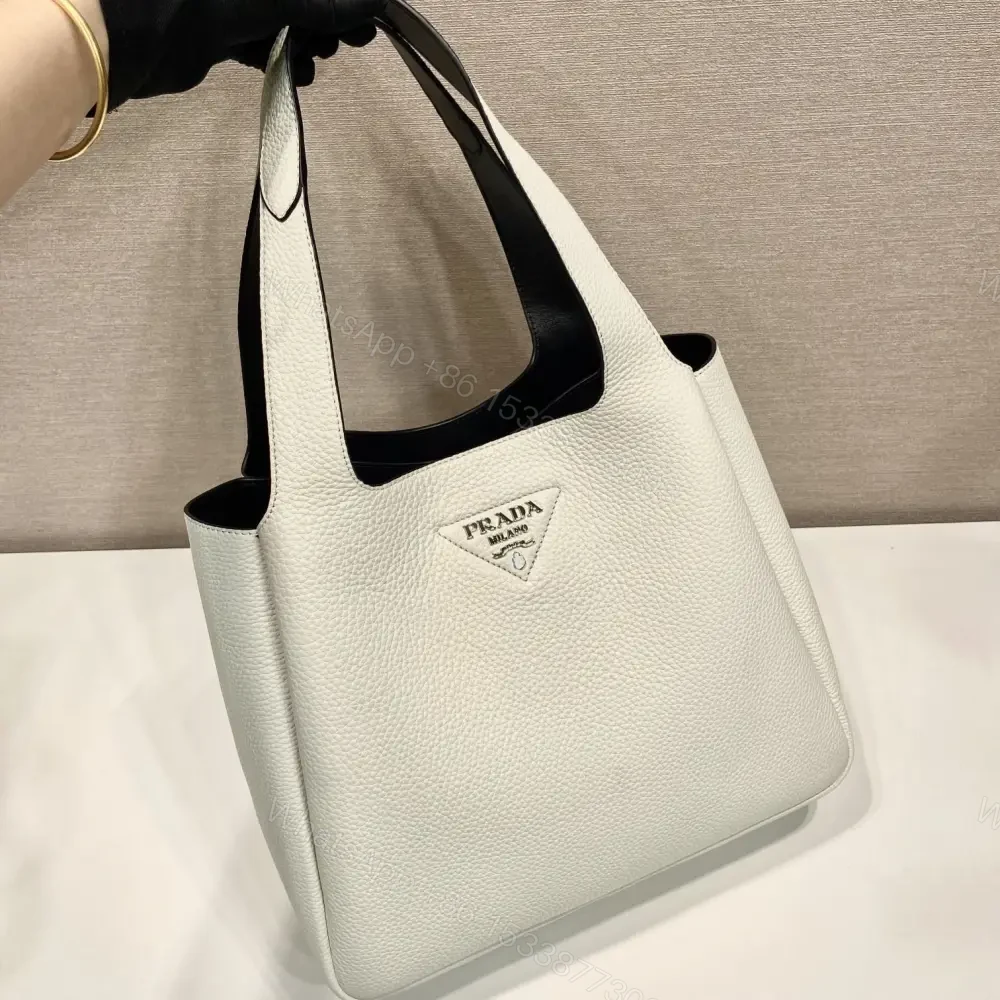 View 3 of 高仿Prada*Tote系列菜籃子1BG338大號白色免檢版