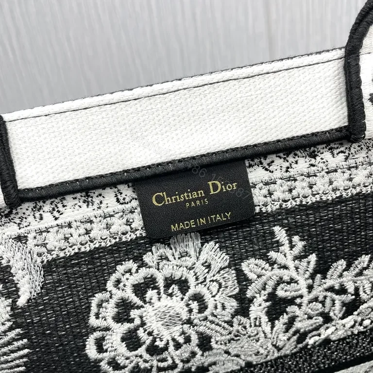 View 6 of Monochrome Dior Floral Tote - Jacquard, Logo Band, Luxe Versatility