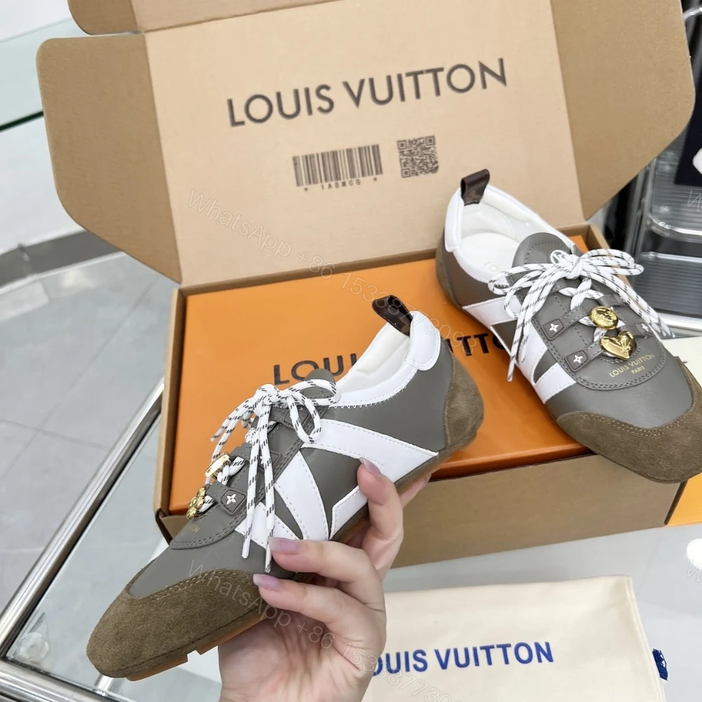 View 4 of Louis Vuitton LV Sneakerina Pistachio Brown 1AIEMT