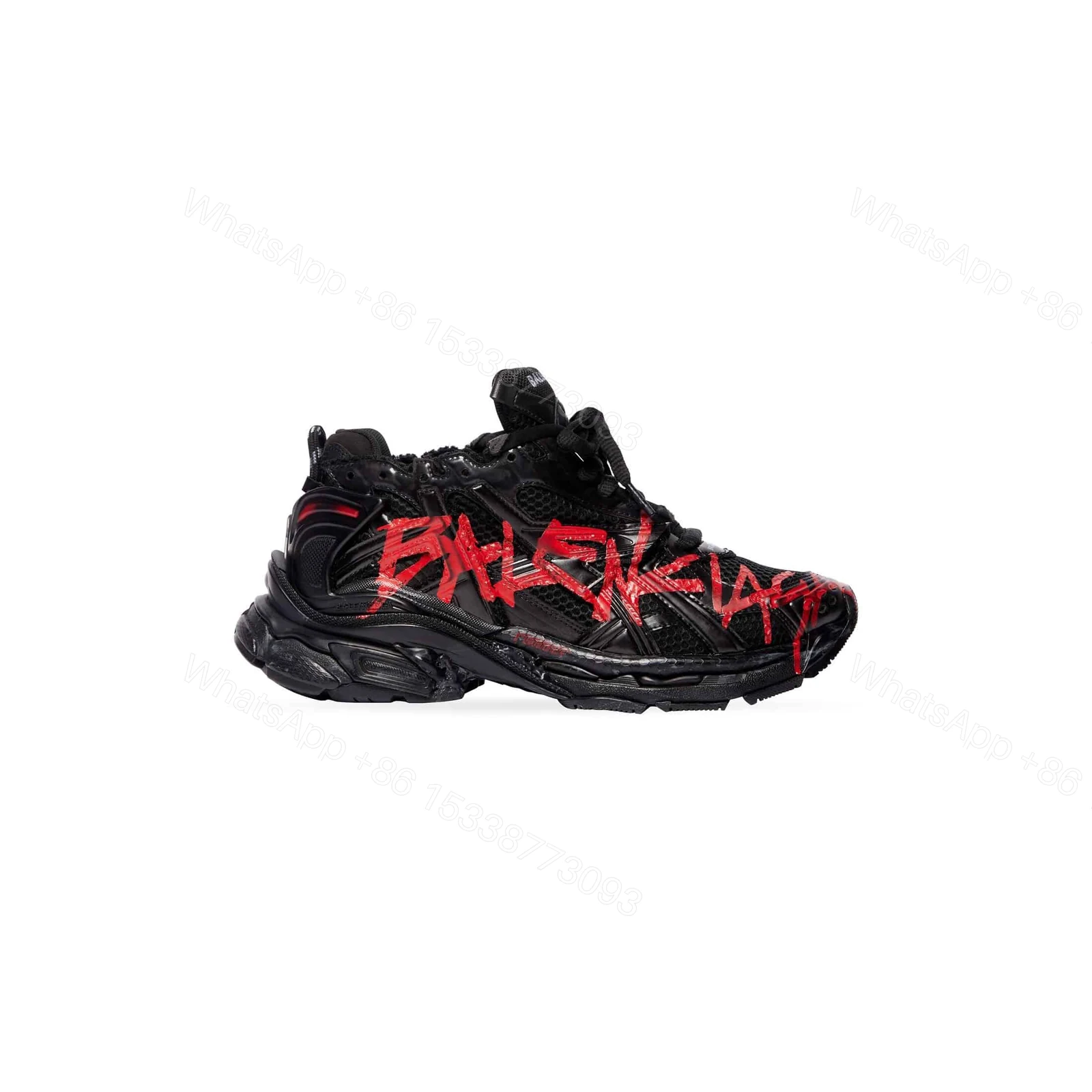 BALENCIAGA MEN’S RUNNER GRAFFITI TRAINERS – BB219 — view 1