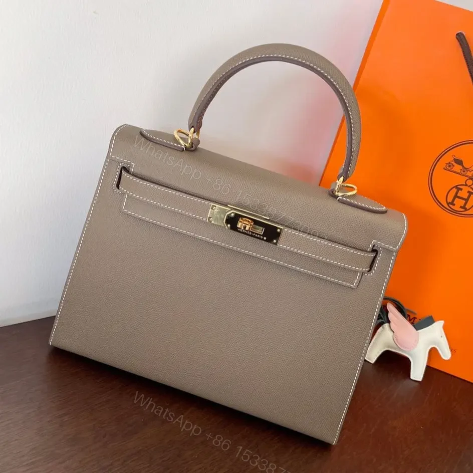 HN 28CM ETAIN EPSOM LEATHER GOLD HARDWARE — view 1