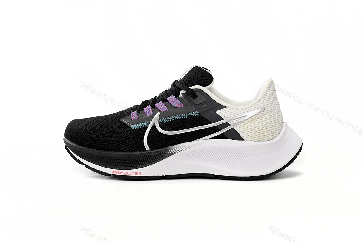 View 9 of Nike Air Zoom Pegasus 38 Black White Chlorine Blue CW7356-003