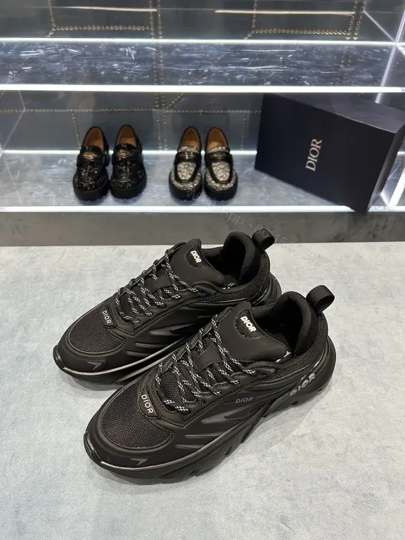 View 3 of Black Premium Dior-Inspired High-Top Sneaker with All-Day Comfort