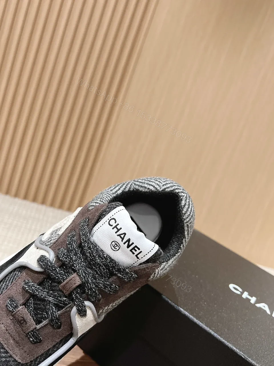 View 4 of Charcoal Textile Knit Sneaker: Luxe Casual Comfort