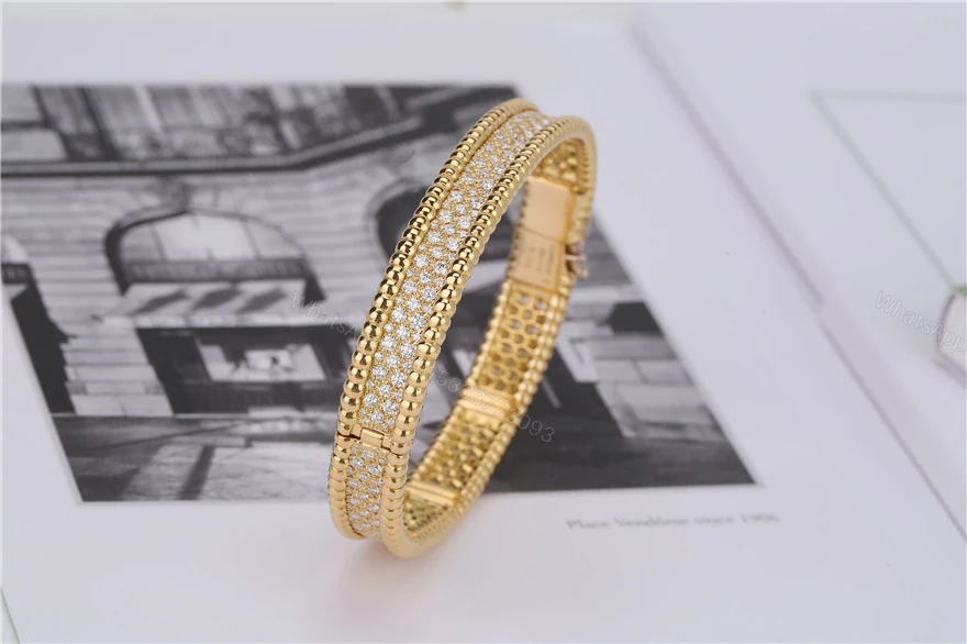View 2 of Van Cleef & Arpels Perlée diamonds bracelet, 3 rows