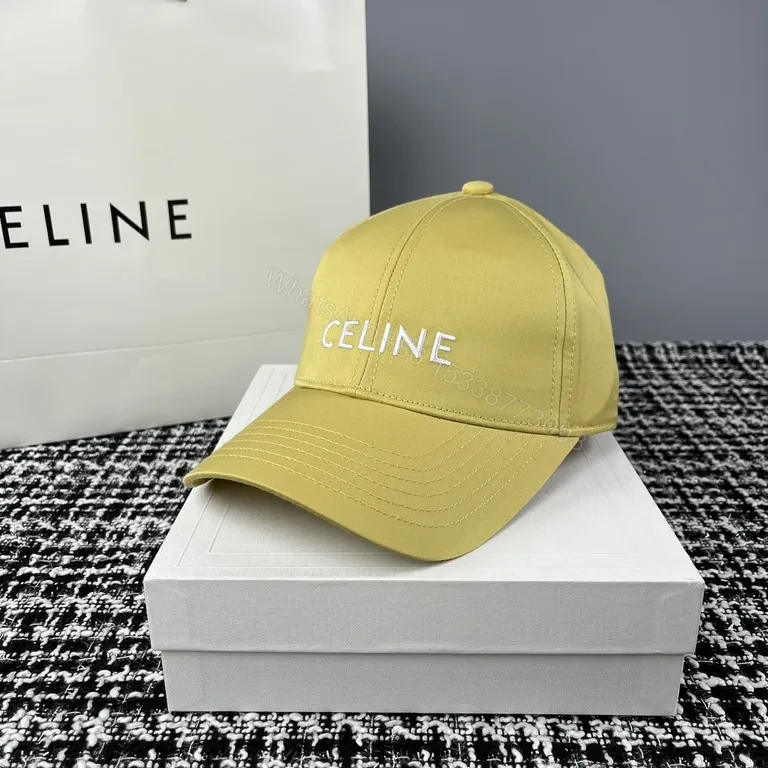 View 9 of Khaki Cotton Blend Cap â€” Subtle Celine-Inspired Luxury Cap