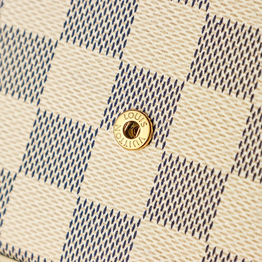 View 11 of 香港高仿LV鏈條包白棋盤格帆布免檢版