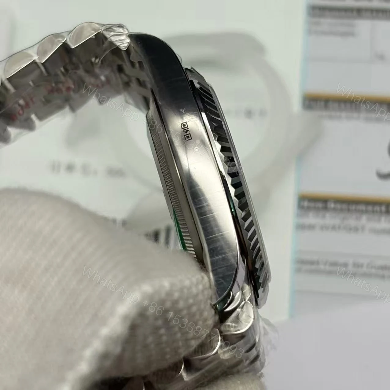 View 7 of Rolex Datejust M126334 Mint Green Watch