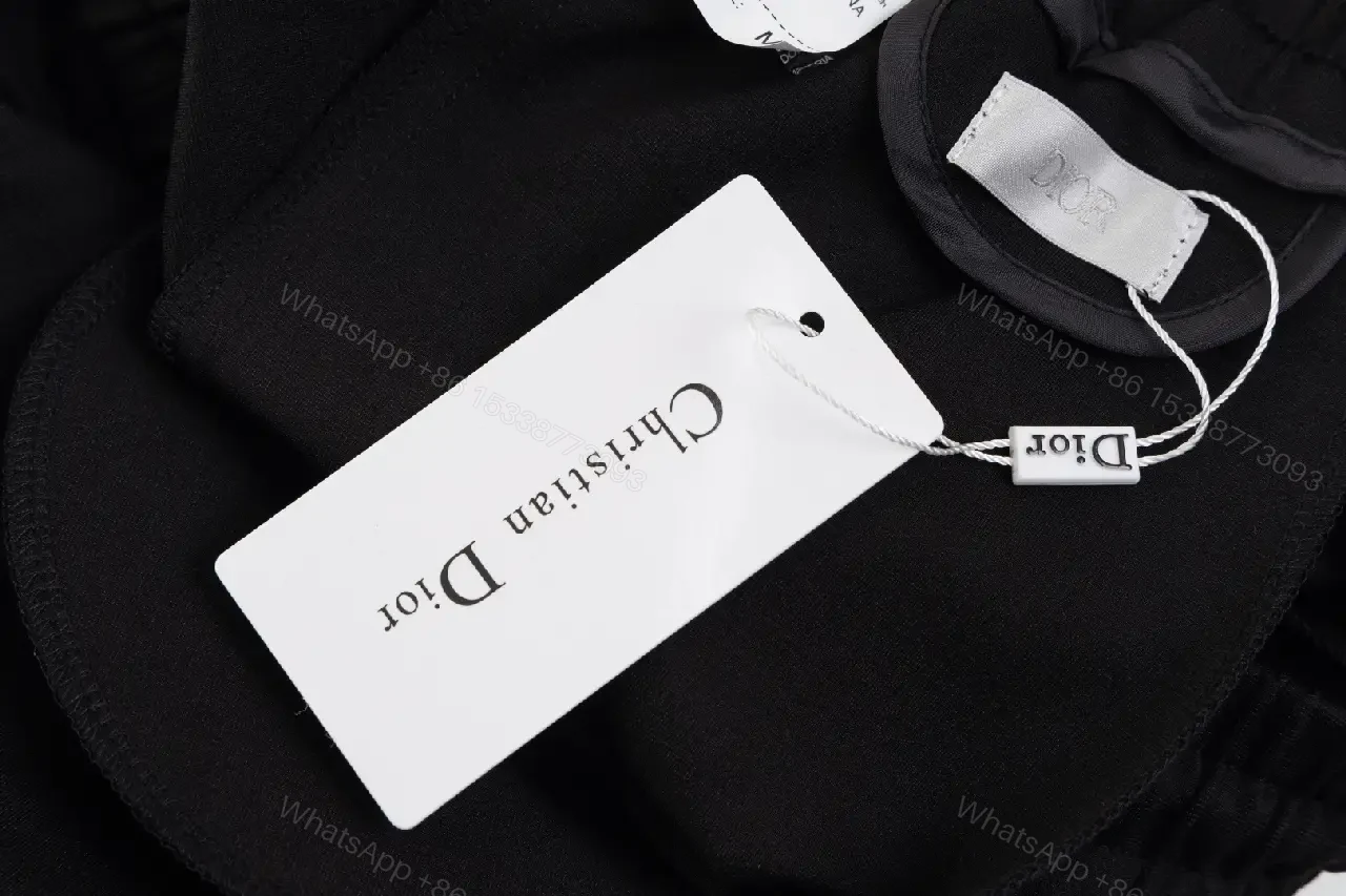View 2 of Black Drawstring Shorts – Luxury Logo, Modern Casual Style