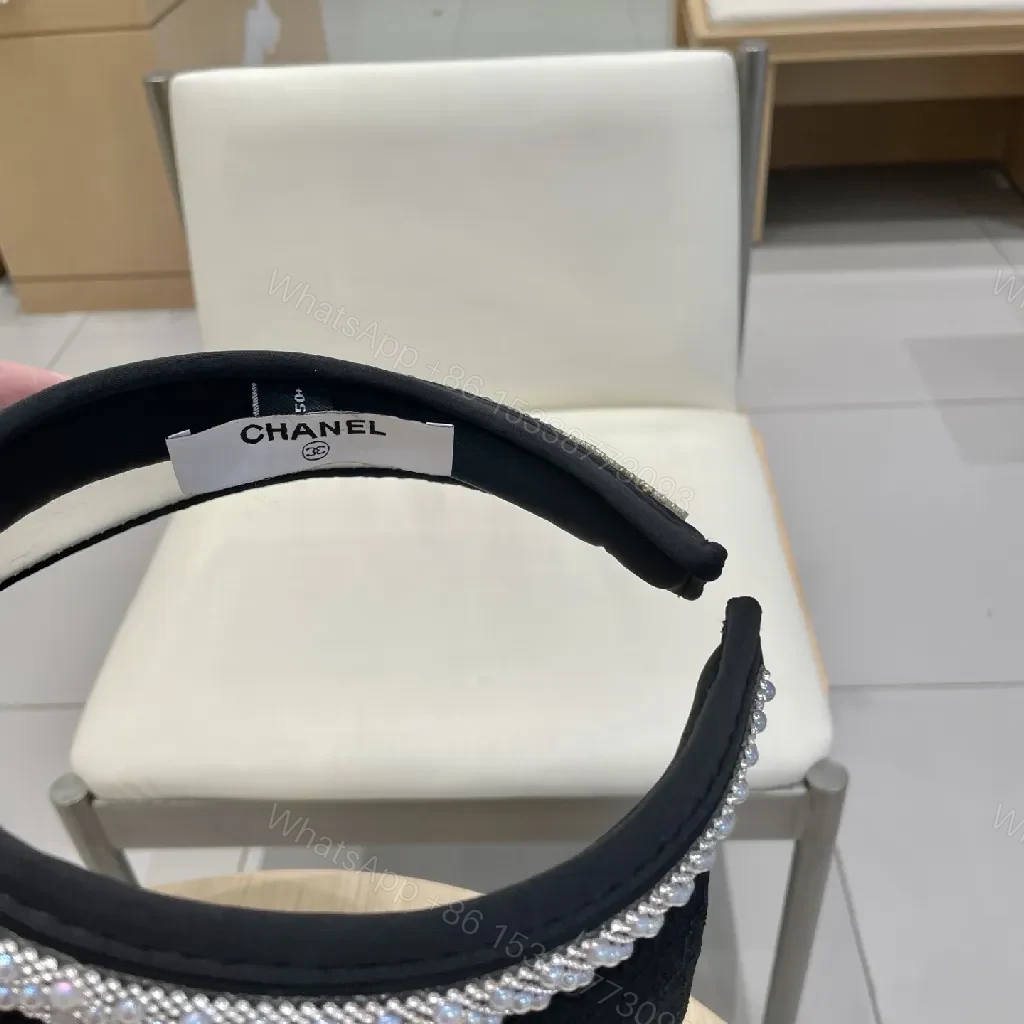 View 2 of Knitted Visor: Diamond-Collar Chanel-Inspired Luxe Crown