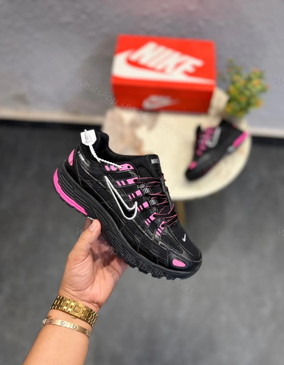 View 4 of Nike P-6000 Trainer First Copy Shoes — Black | COD India