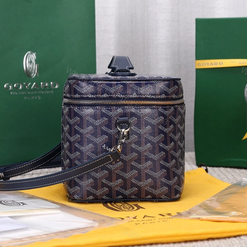 View 4 of 高仿Goyard*Muse系列MUSEVA2單價盒子包深藍免檢版