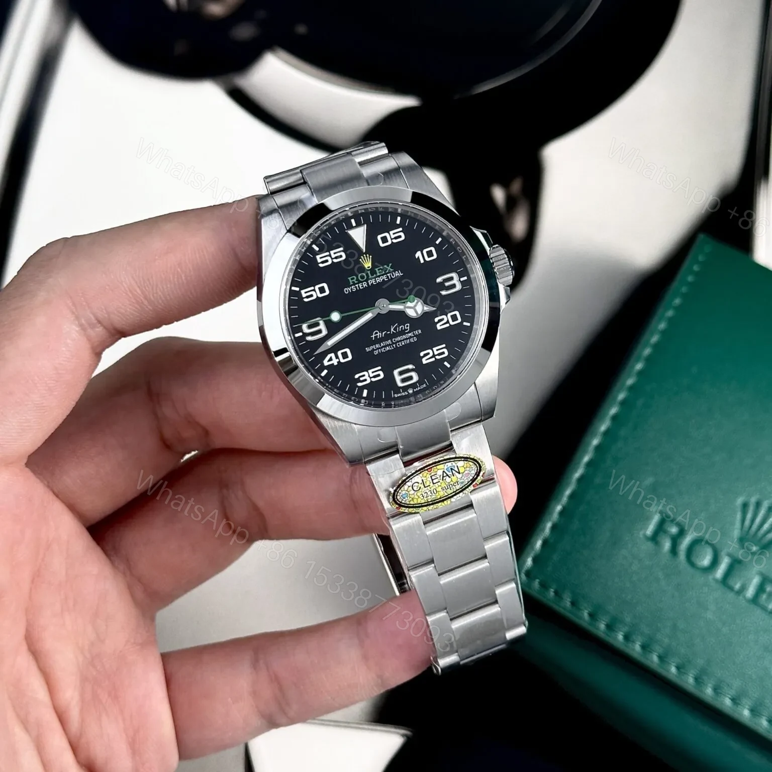 View 4 of Replica Rolex Air-King Black Dial 116900