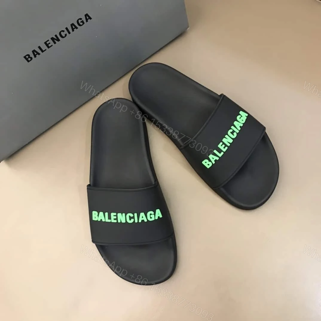 View 2 of BALENCIAGA RUBBER LOGO POOL SLIDE SANDALS – BBS3