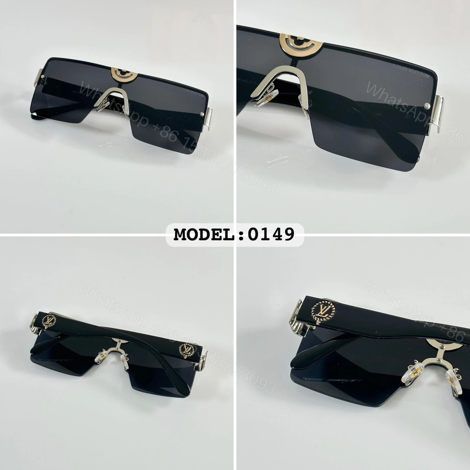 View 4 of Louis Vuitton LV Sunglasses Black