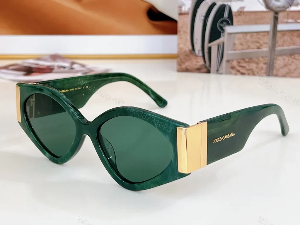 View 4 of Oversized Cat-Eye Sunglasses: Black, Gold Accents, Designer-Inspired