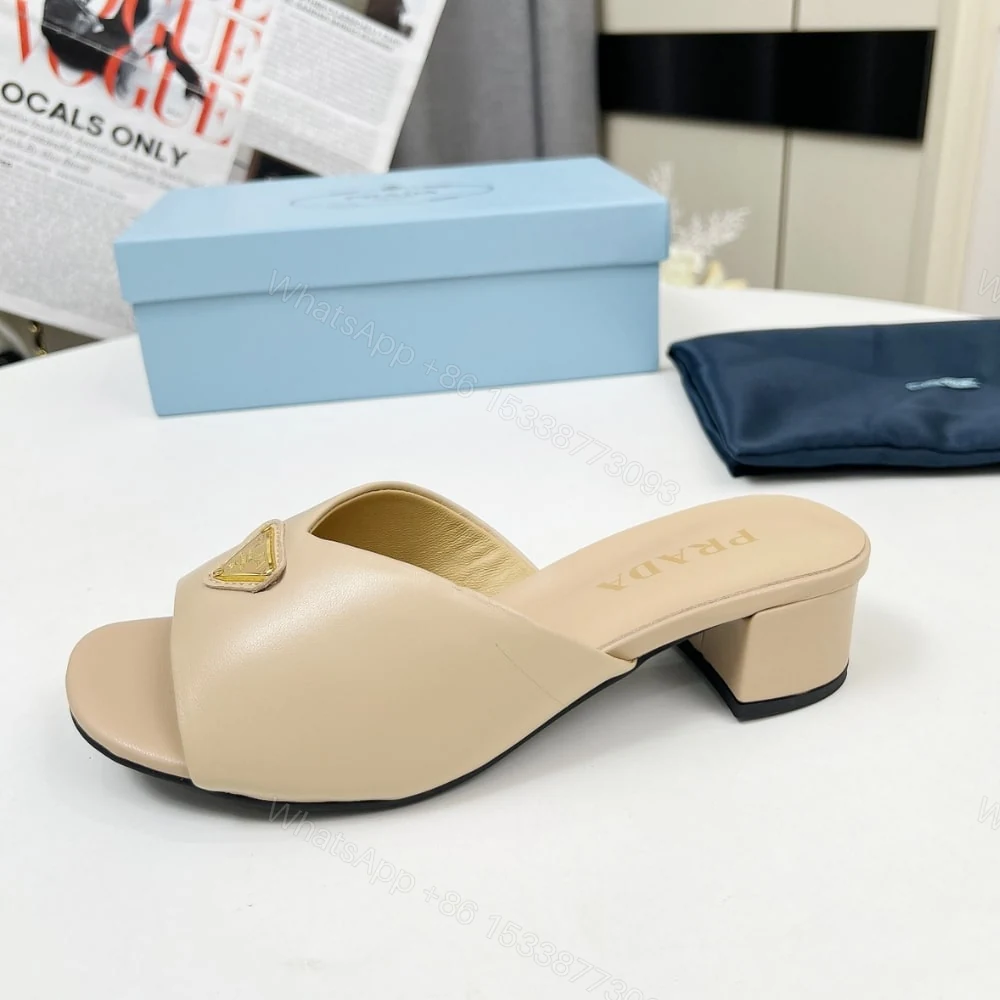 View 3 of PRADA PADDED NAPPA LEATHER SANDALS BEIGE 1XX711 2DL8 F0036 F A035