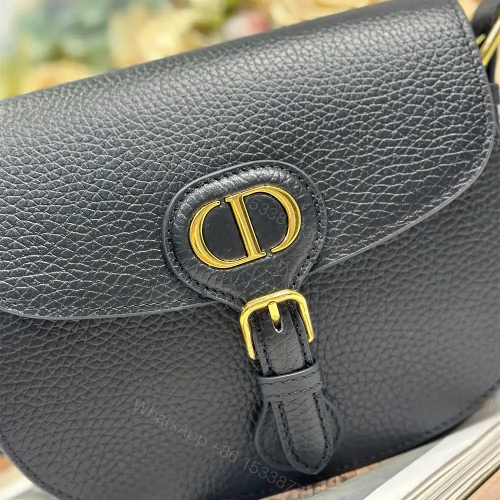View 6 of 高仿Dior*Bobby系列M933M900牛皮斜挎包黑色中號免檢版