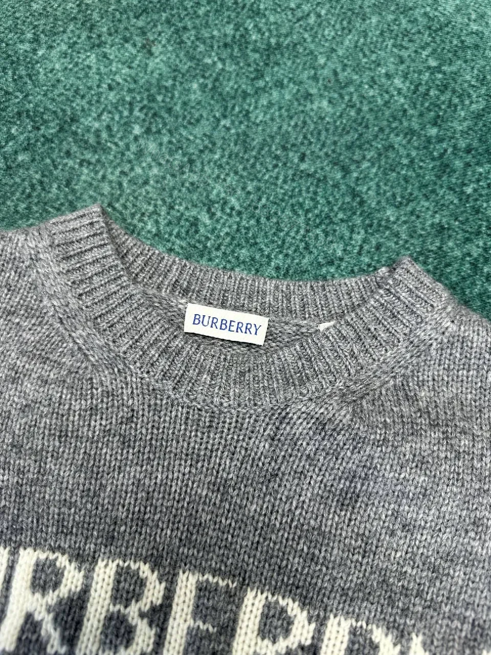 View 2 of Grey Knit Sweatshirt: Modern Texture, Elevated Comfort