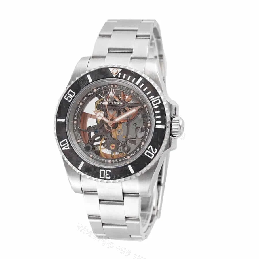 Rolex Oyster Perpetual 114200 Super Clone : Skeleton Dial 34mm Steel — view 1