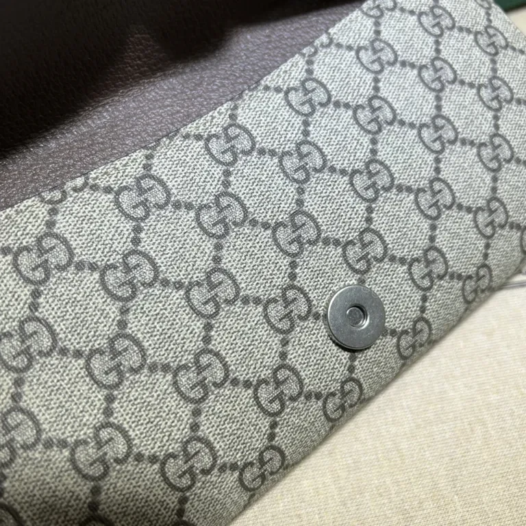 View 2 of Purple/Black GG Leather Belt Bag â€” Luxe Monogram, Crossbody Style